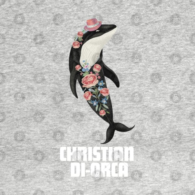 Christian Di-Orca Fashion Designer Killer Whale Gift For Orca Lover Anthropomorphic by DeanWardDesigns